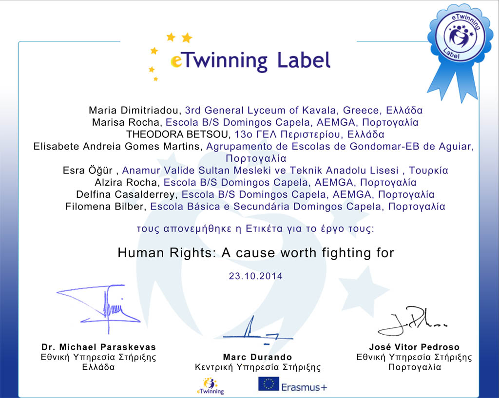 etwinning label